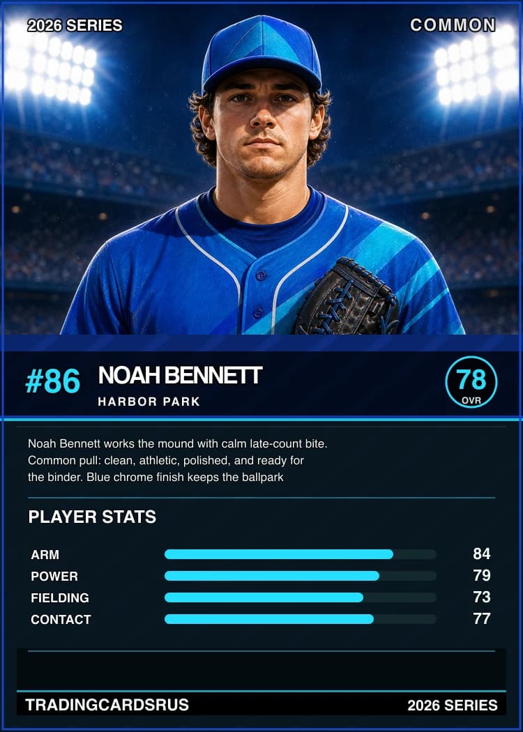 Example custom trading card back