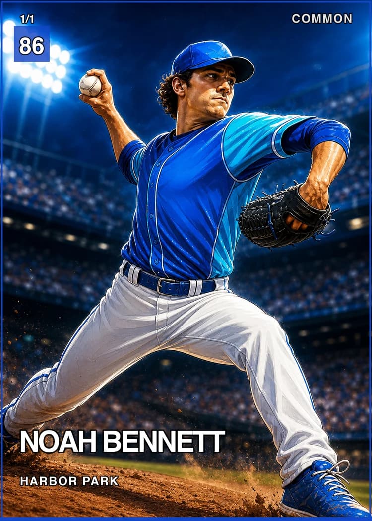 Custom baseball trading card front prepared for printing