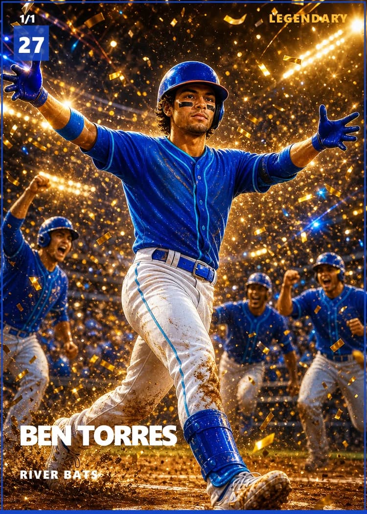 Example custom trading card front